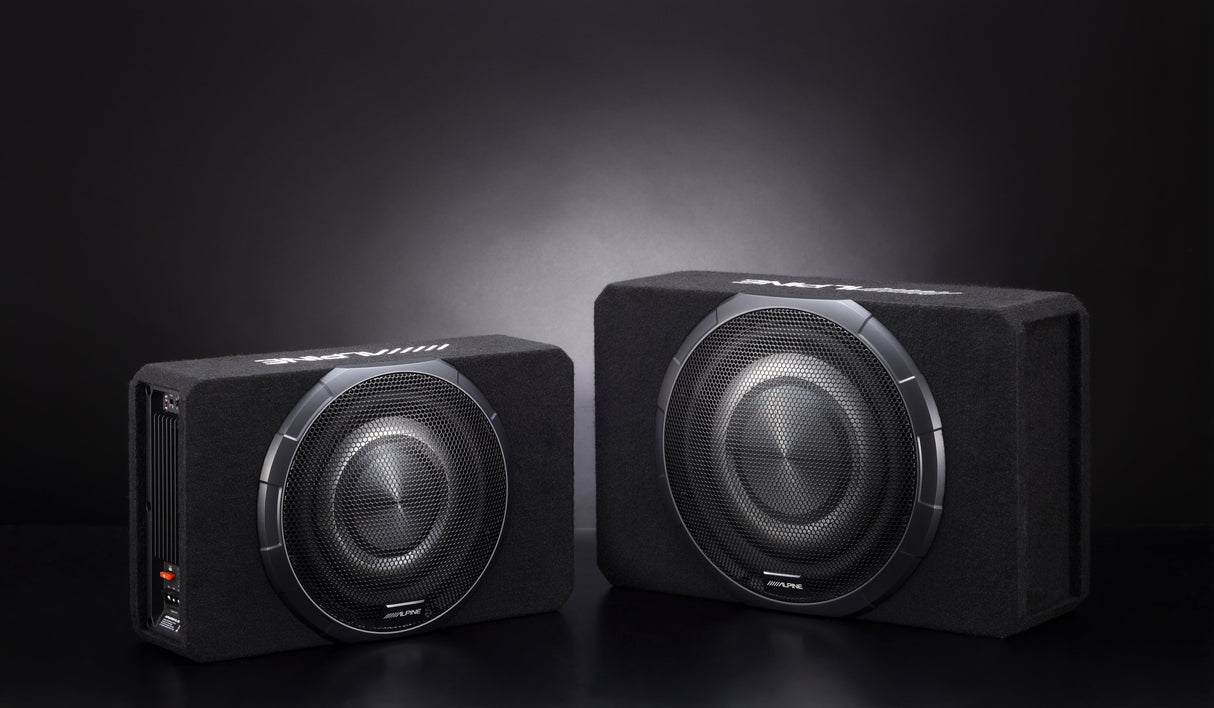 Alpine PWV-SB12 12" BassRev™ Powered Shallow Subwoofer Enclosure with OPTIM™ Sync Technology