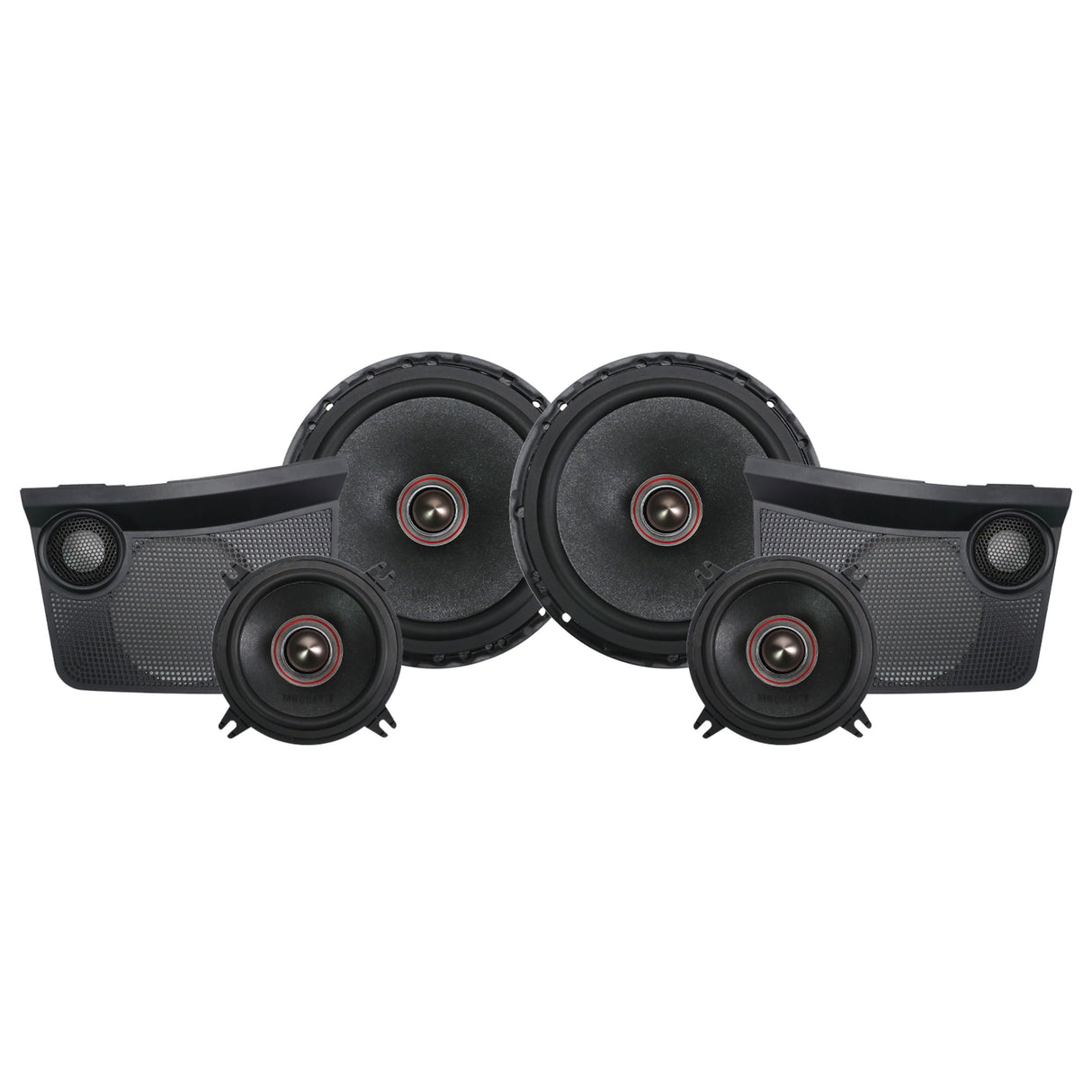 MB Quart BS1-316 6.5 + 4 Inch Ford¨ Bronco Tuned Front Dash 3-Way Component Speakers Upgrade
