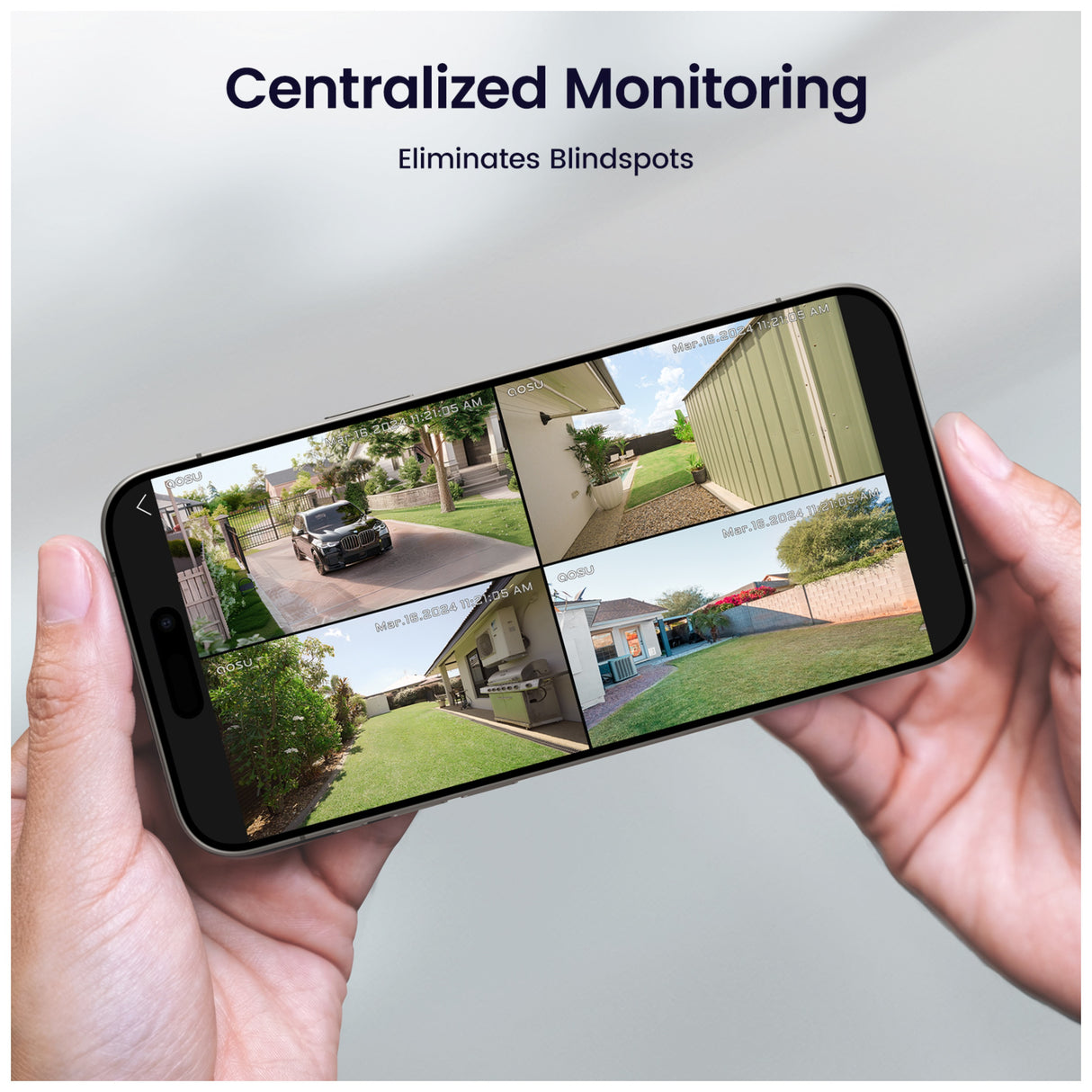 Aosu Outdoor 8M AI 3 Solar Camera + 1TB HomeCortex