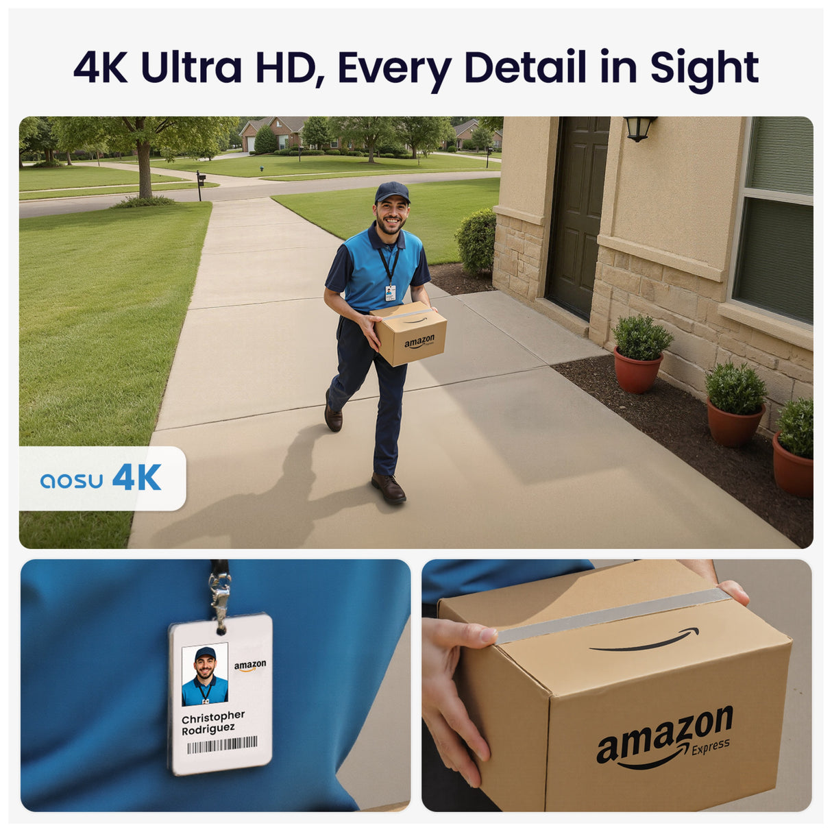 Aosu Outdoor 8M AI 3 Solar Camera + 1TB HomeCortex