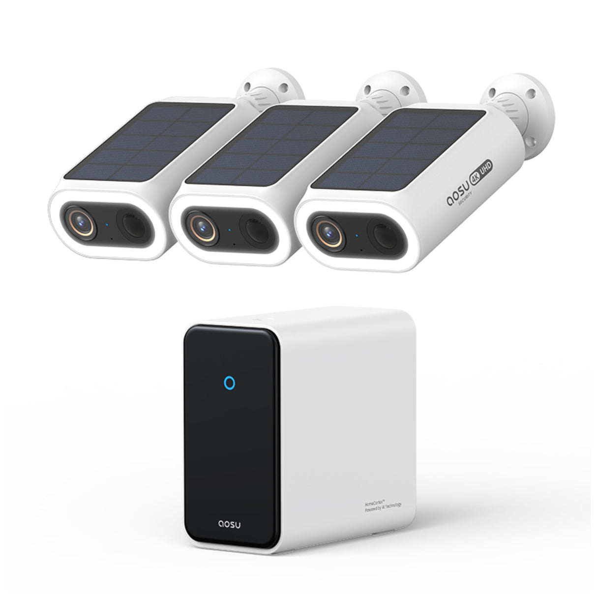 Aosu Outdoor 8M AI 3 Solar Camera + 1TB HomeCortex