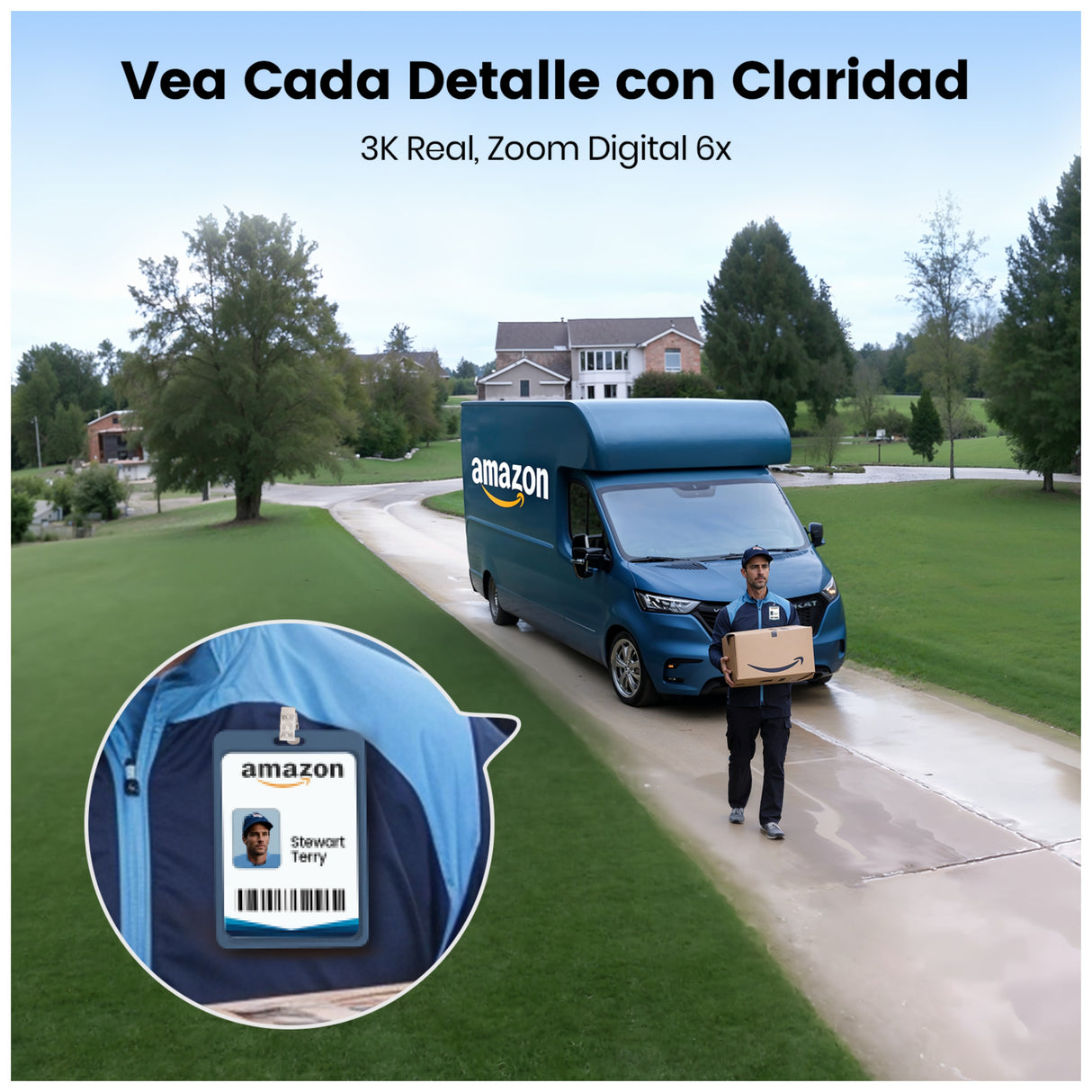 Aosu Outdoor Camera plus Floodlight with Solar Panel