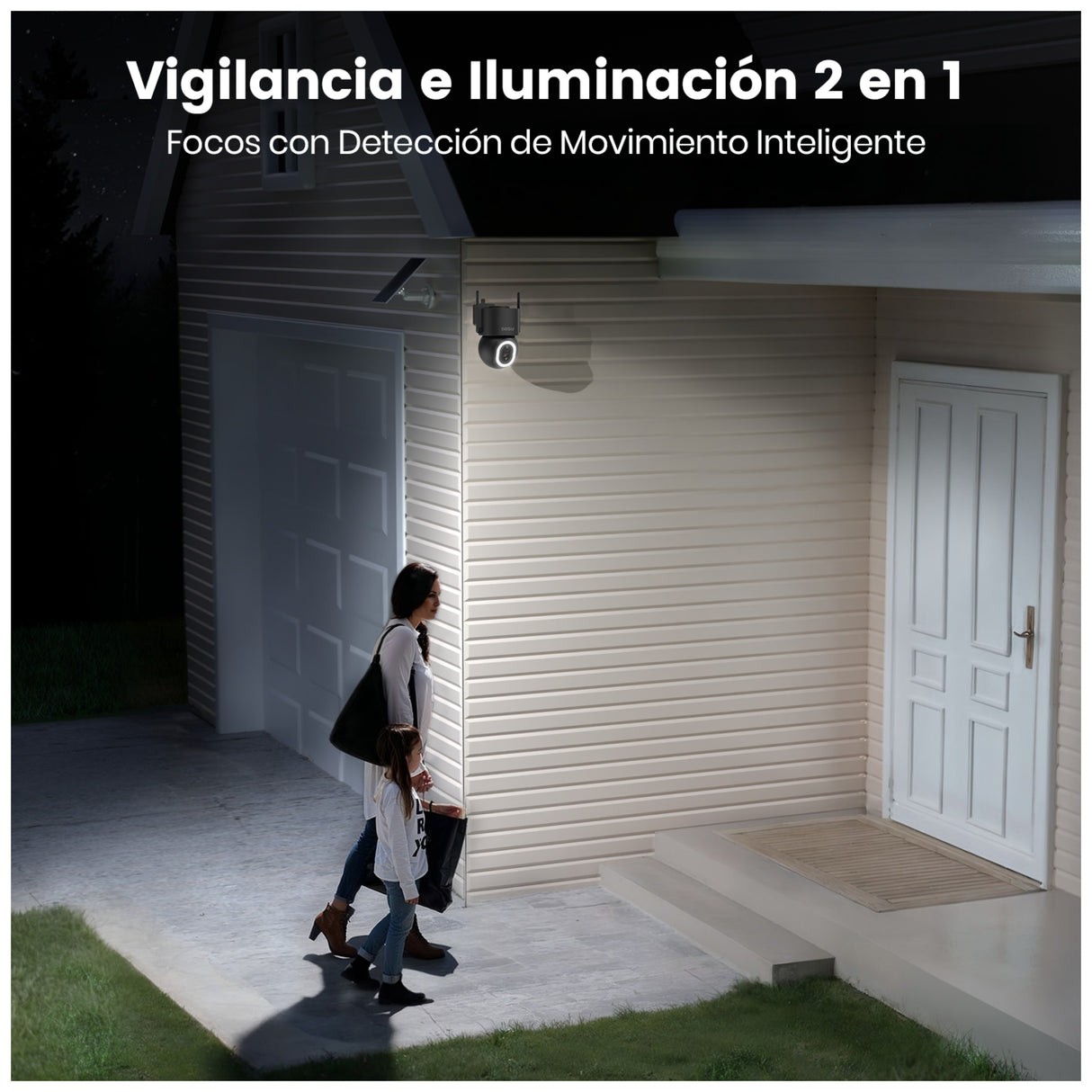 Aosu Outdoor Camera plus Floodlight with Solar Panel