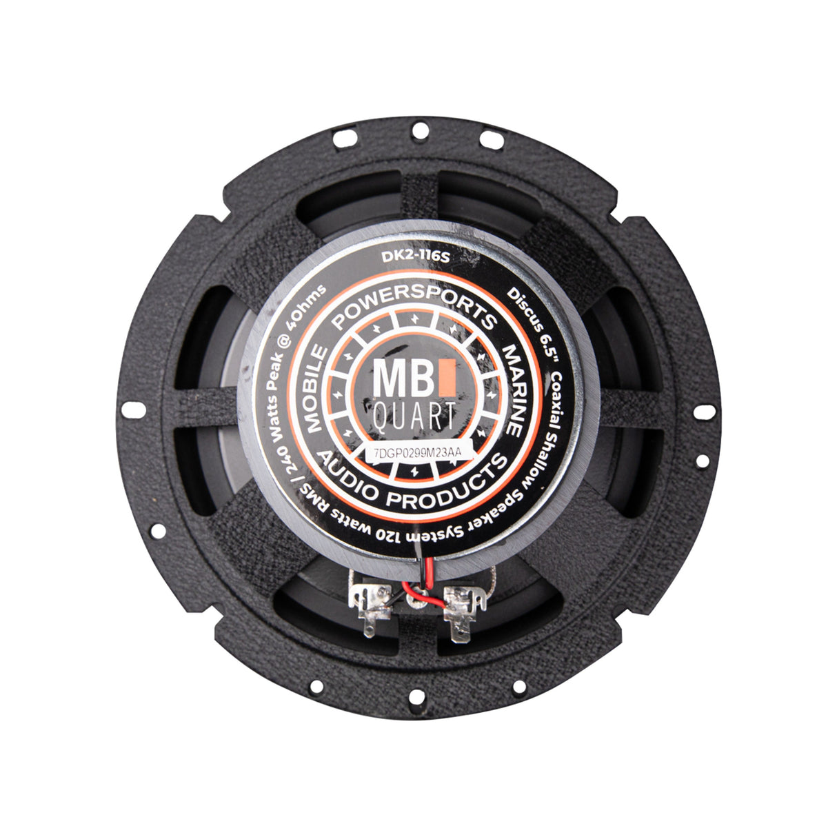 MB Quart DK2-116S 6.5-Inch Shallow Mount 2-way Coaxial Speakers - 240 Watts Max