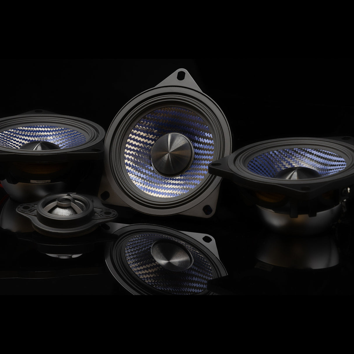 Alpine EV-40M-T 4" Front Dash Speaker Upgrade Kit for 2017-24 Tesla Model 3 & 2020-24 Tesla Model Y