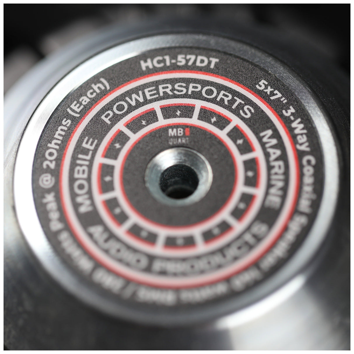 MB Quart HC1-57DT 5x7" 3-Way 2 Ohm Coaxial Speakers for Harley-Davidson - Directly Upgrades the Saddlebag Speakers.