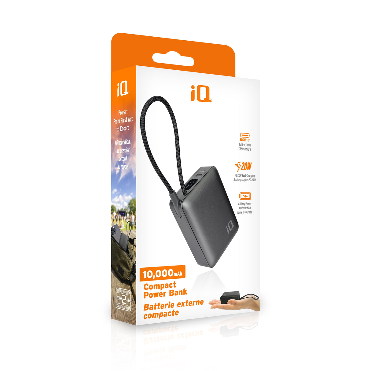 iQ 10,000mAh Compact Power Bank