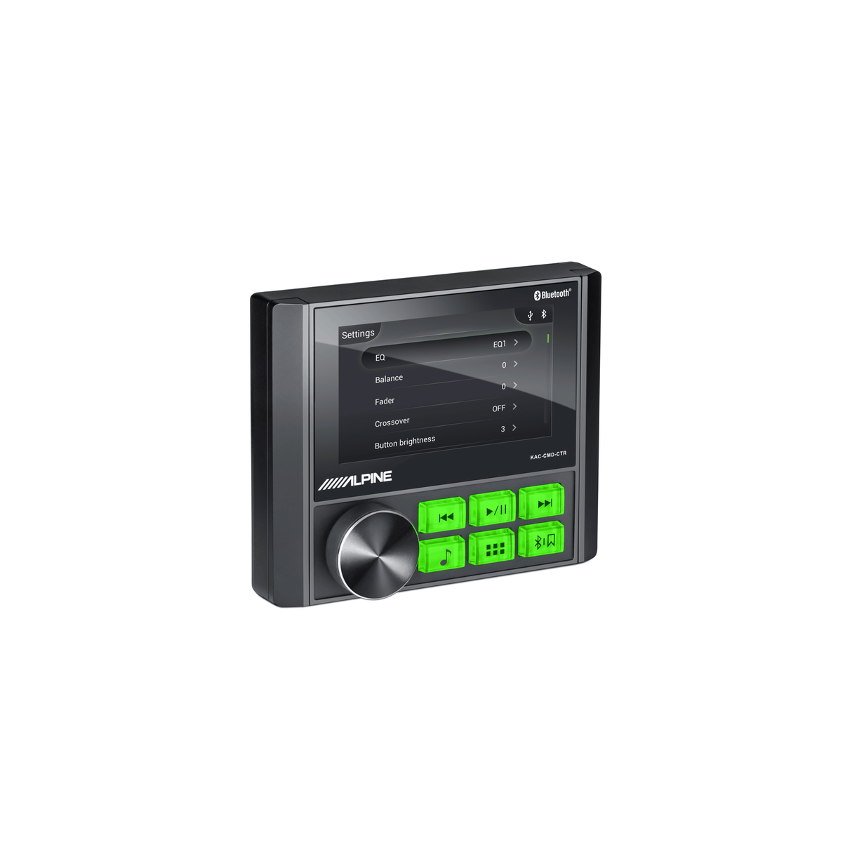 Alpine KAC-CMD-CTR 4.3” Weather-Resistant Digital Media Receiver for UTV and Powersports