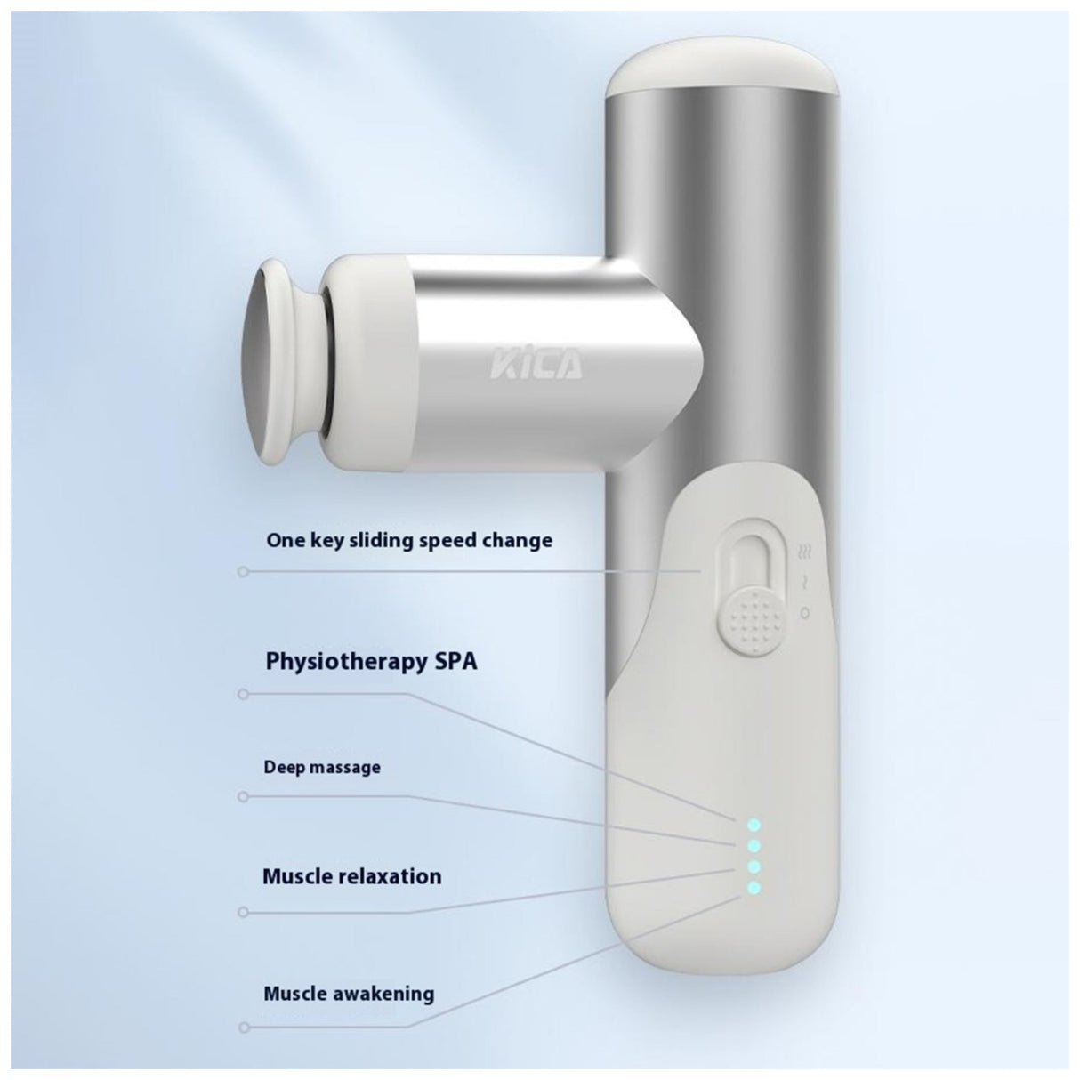 KiCA MINI3 Percussive Massager White