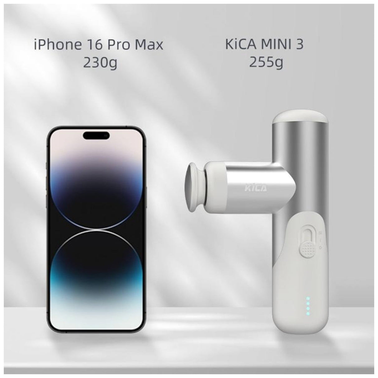 KiCA MINI3 Percussive Massager White