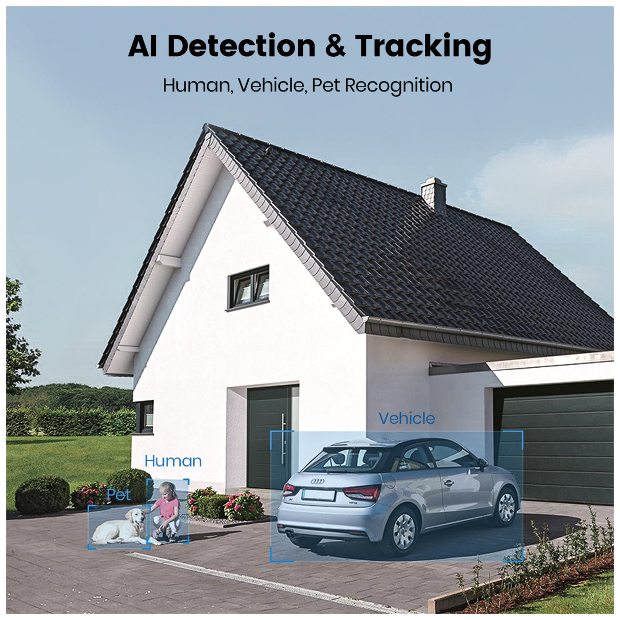 Aosu Outdoor 5MP 2600Lumen 270° Floodlight Camera