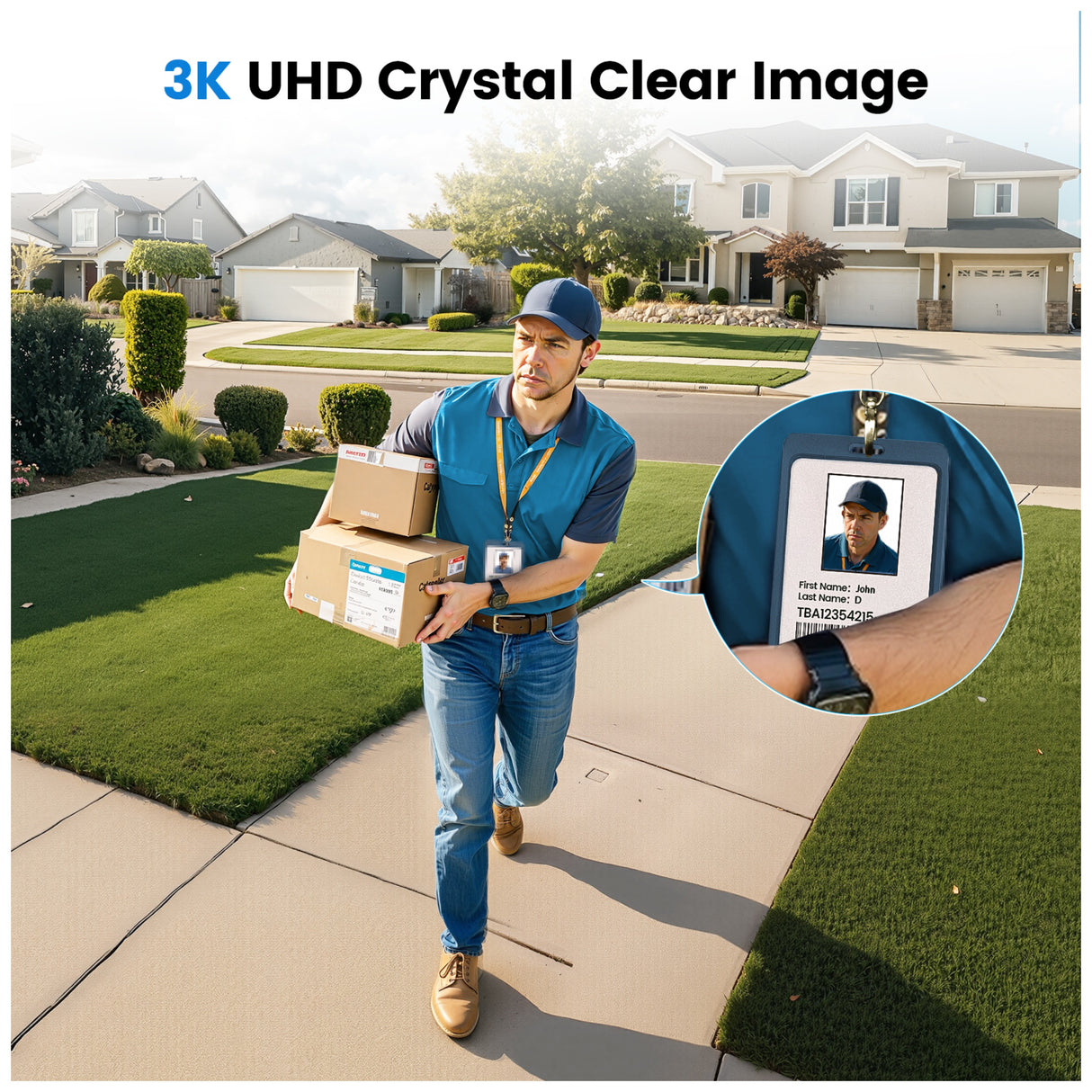 Aosu Outdoor Wall Mount Solar Camera with Light