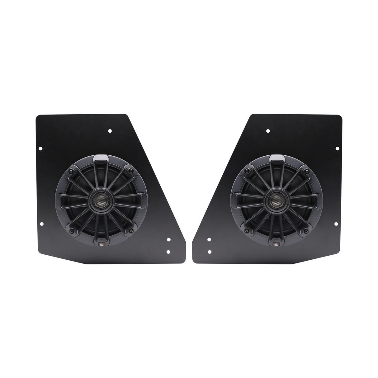 MB Quart MBQD-116.1 Can-Am Defender - 6.50-inch rear coaxial speaker kit with mounting plates and installation hardware.