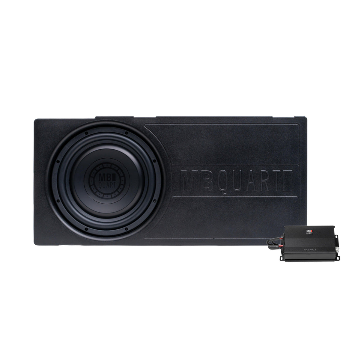 MB Quart MBQRG-SUB-2 10" Subwoofer & 400 Watt D Class Compact Amplifer Kit