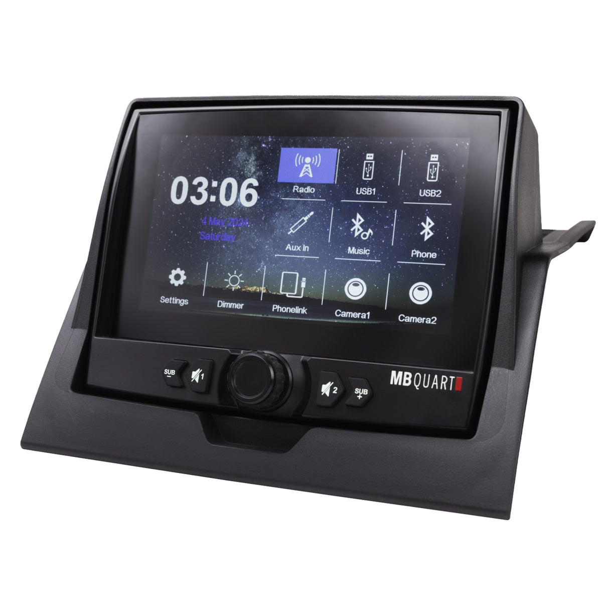 MB Quart MBQRG2-S7R 500-watt Ranger audio roof with a dash-mounted GMR7V1 source unit