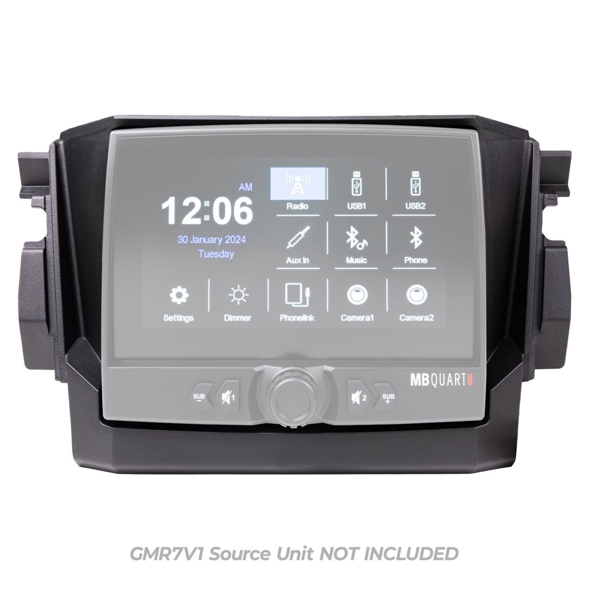 MB Quart MBQRP-DASH-1 Polaris RZR Pro XP / Pro R / Turbo R - Install kit for GMR-7V1 Source Unit (GMR-7V1 sold separately)