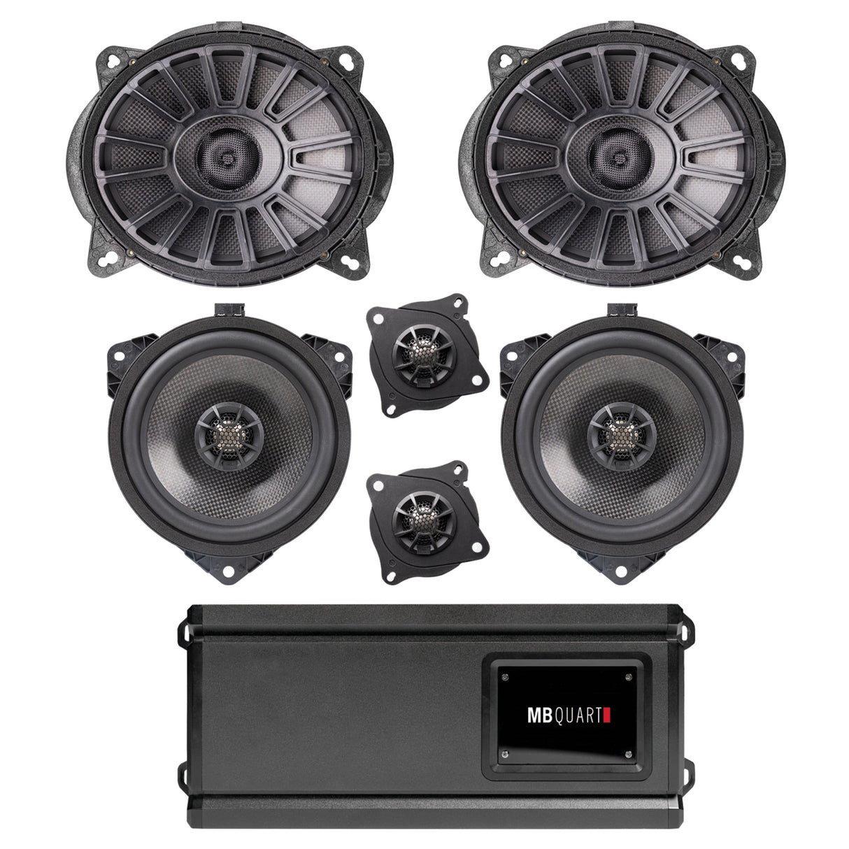 MB Quart MBTAC-STG6-OEM-1 Toyota Tacoma 2016-2023 Stage 6 System - Non-amplified BASE Trim OEM & Aftermarket Source Unit