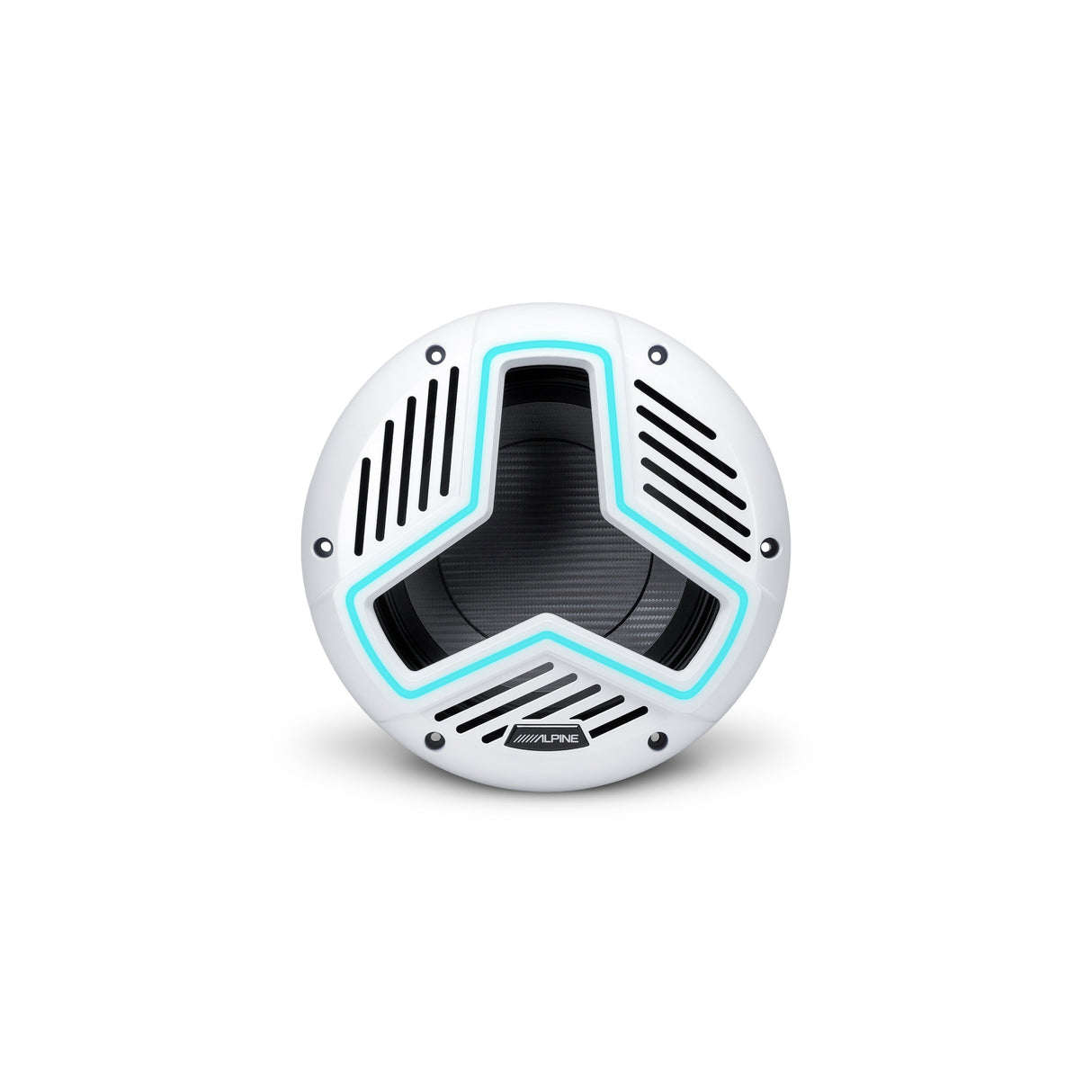 Alpine MRN-W10S4-IB-L 10" Marine Subwoofer with Integrated RGB Lighting and IP66 Waterproof Design