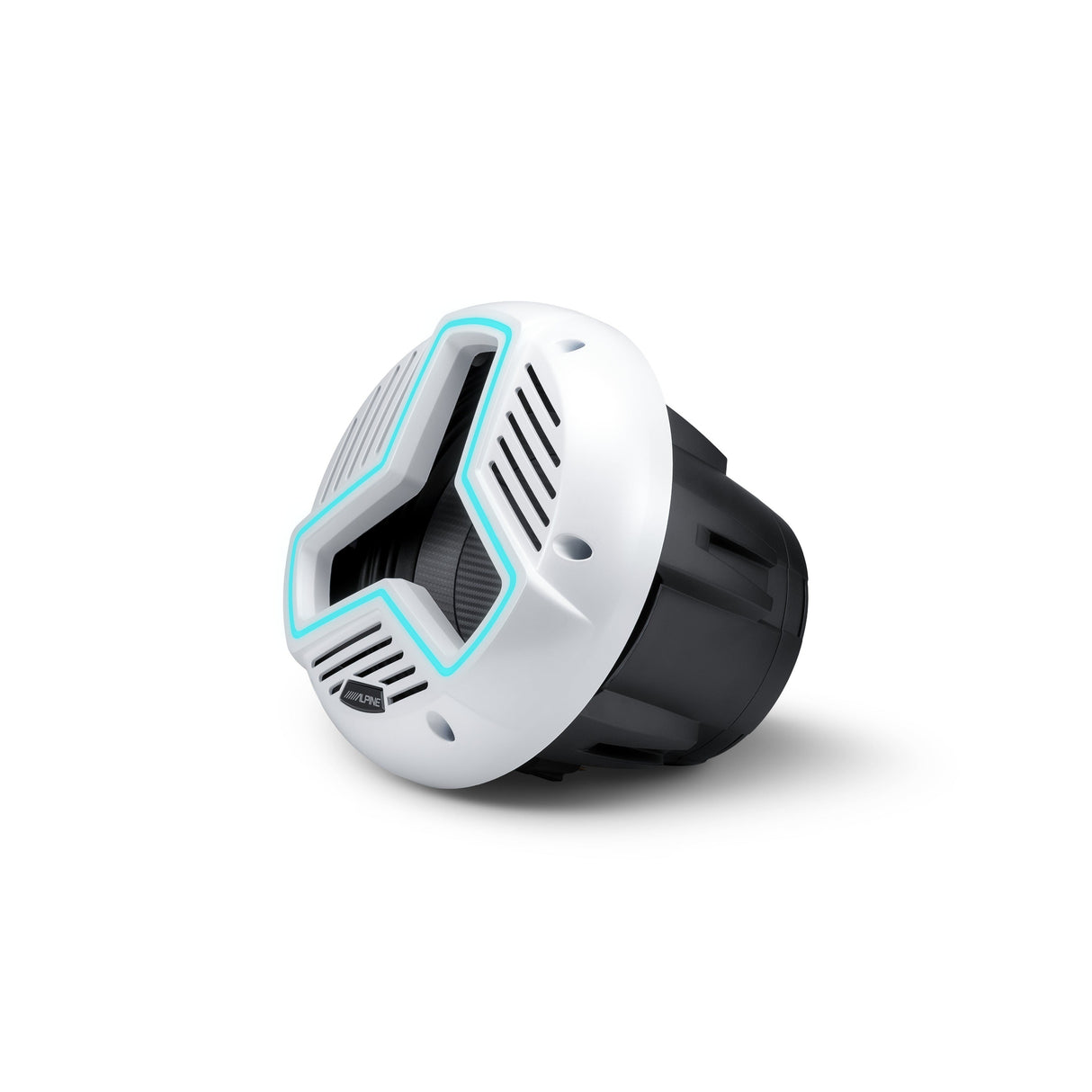 Alpine MRN-W10S4-IB-L 10" Marine Subwoofer with Integrated RGB Lighting and IP66 Waterproof Design