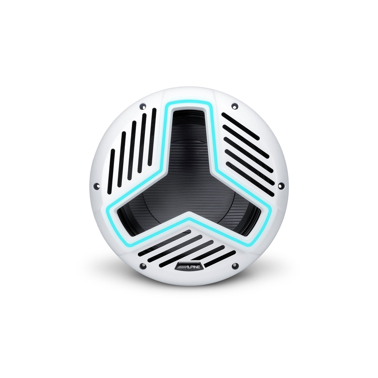 Alpine MRN-W12S4-IB-L 12" Marine Subwoofer with Integrated RGB Lighting and IP66 Waterproof Design