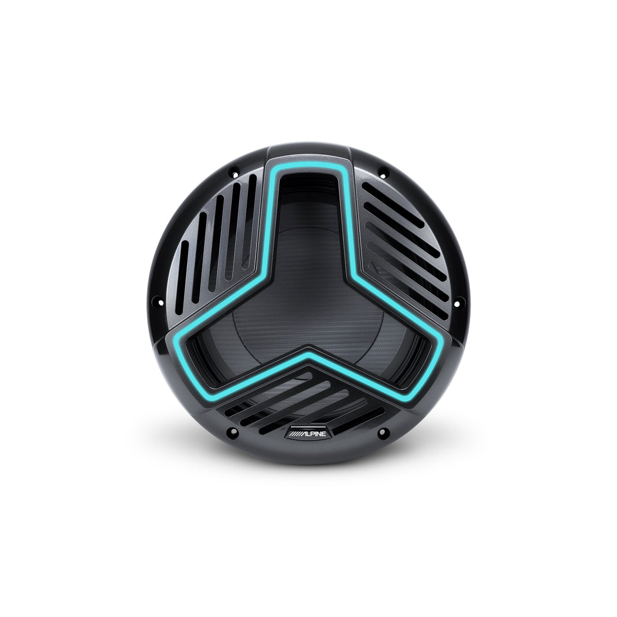 Alpine MRN-W12S4-IB-L 12" Marine Subwoofer with Integrated RGB Lighting and IP66 Waterproof Design