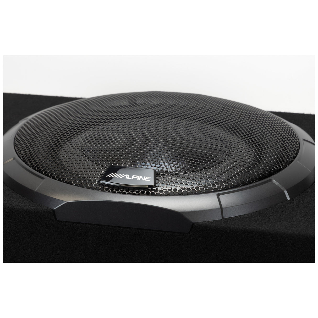 Alpine PWV-SB10 10" BassRev™ Powered Shallow Subwoofer Enclosure with OPTIM™ Sync Technology