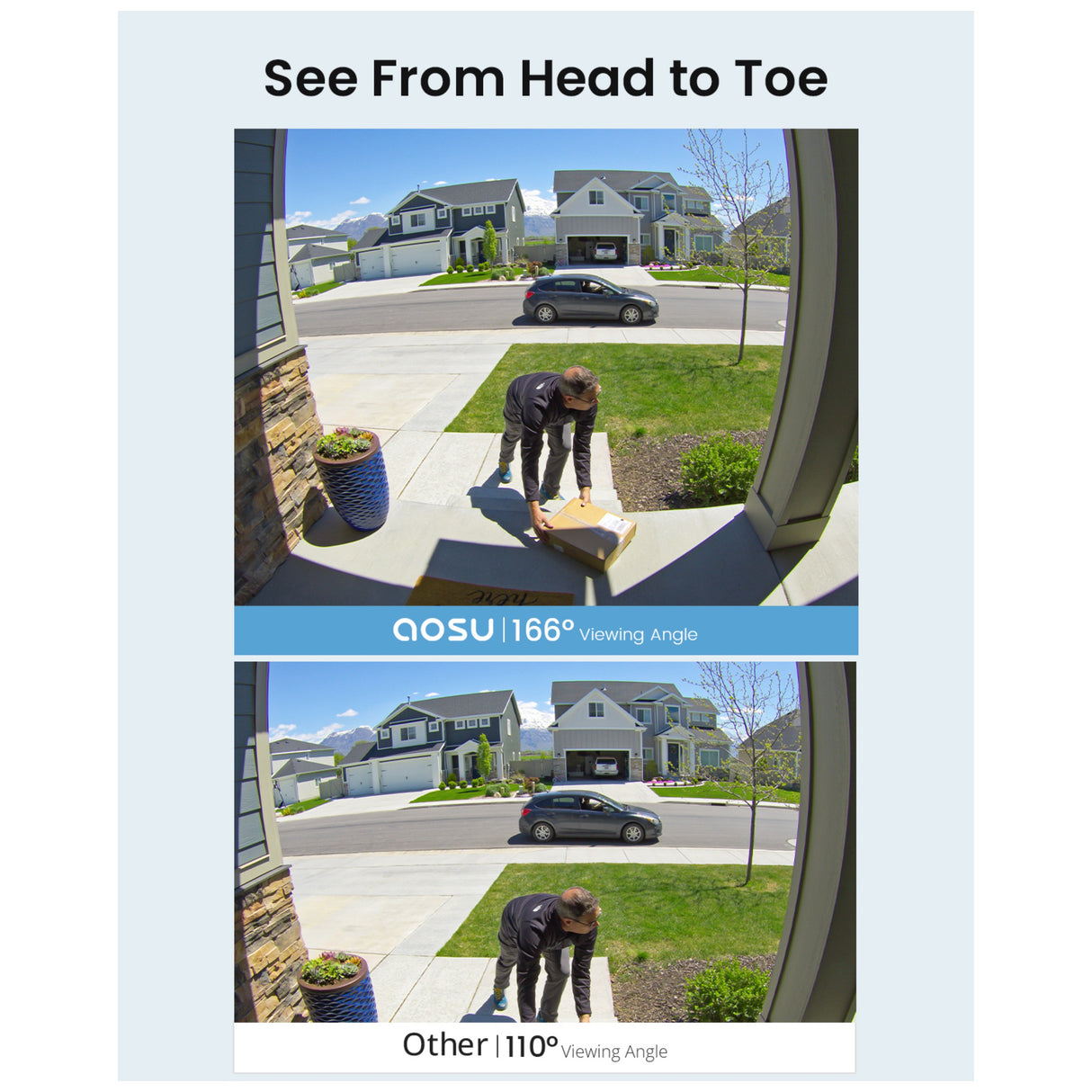 Aosu Smart Outdoor Video Security Doorbell Ultra