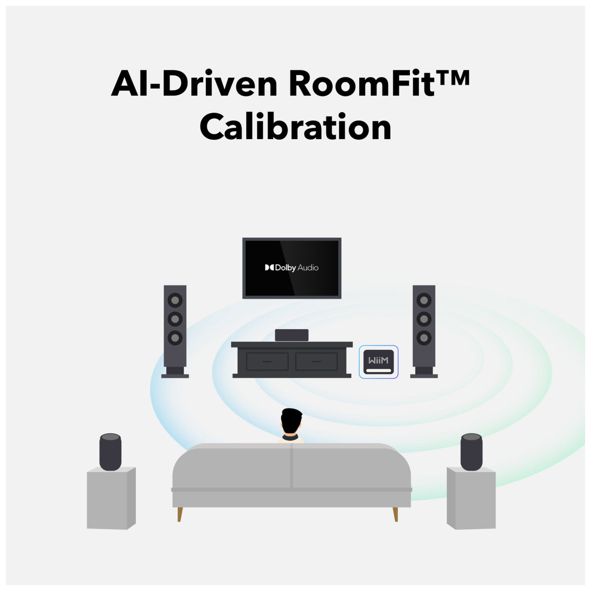 WiiM Sub Pro 8" Wireless Subwoofer for WiiM Ecosystem with Optional RCA Line Input
