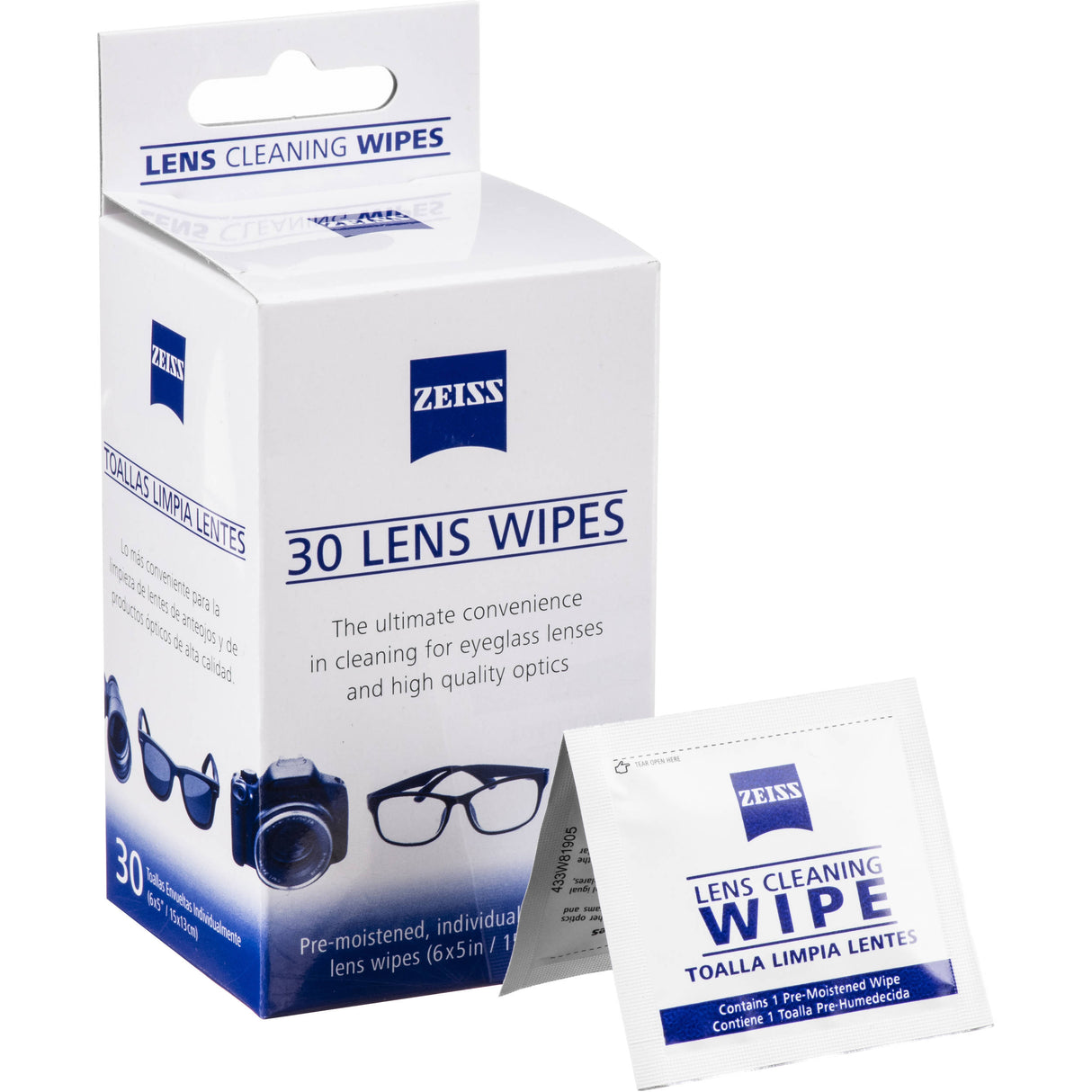 Zeiss Lens Wipes - 30 Count
