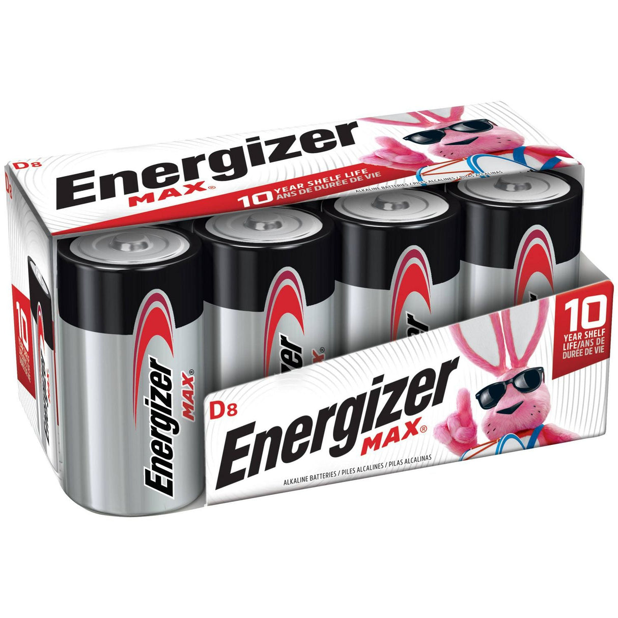 Energizer MAX D Battery - 8 Pack