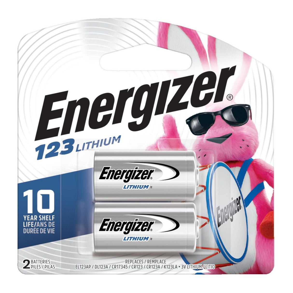 Energizer Lithium 123 3V Photo Battery - 2 Pack