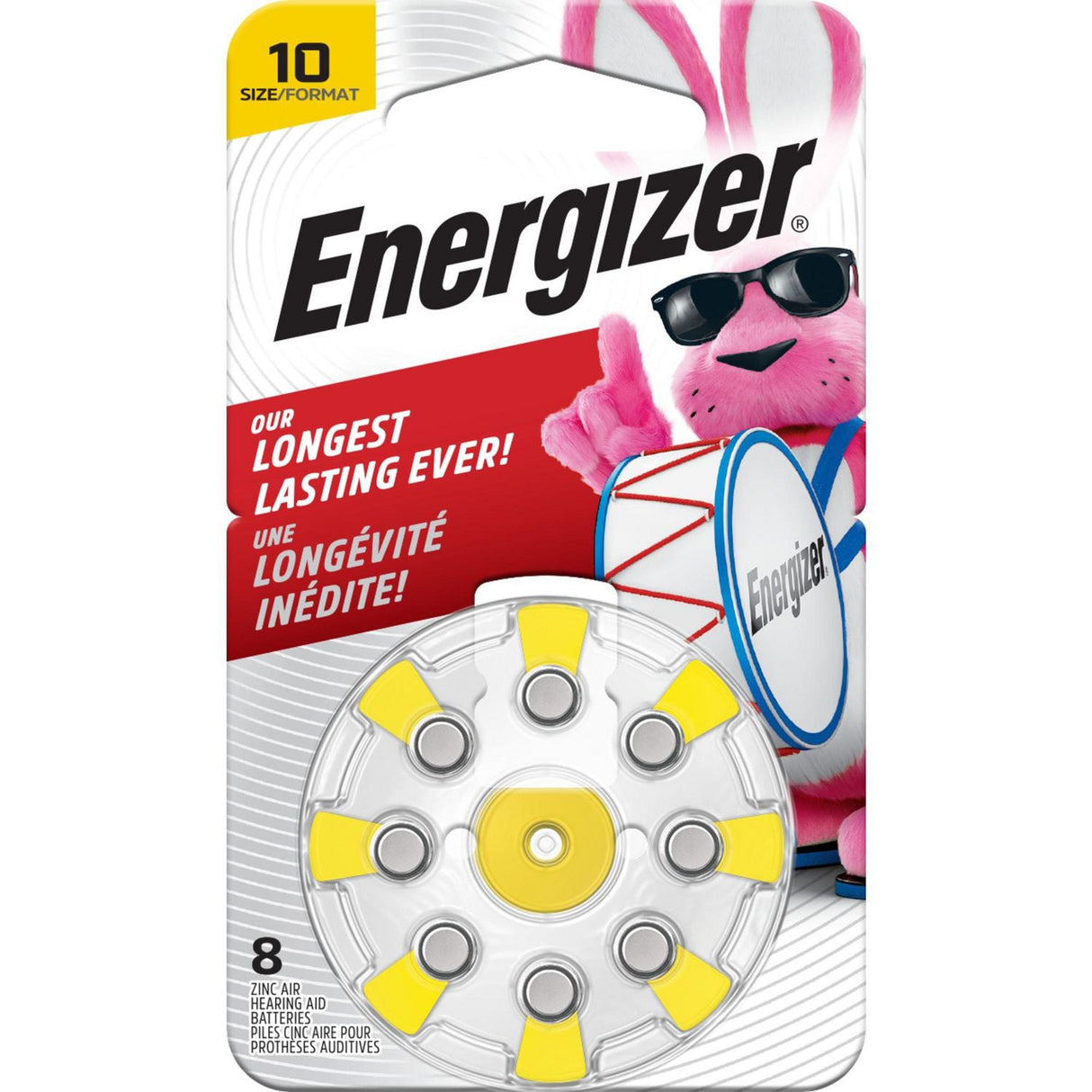 Energizer EZ Turn & Lock Size 10 Hearing Aid Battery - 8 Pack