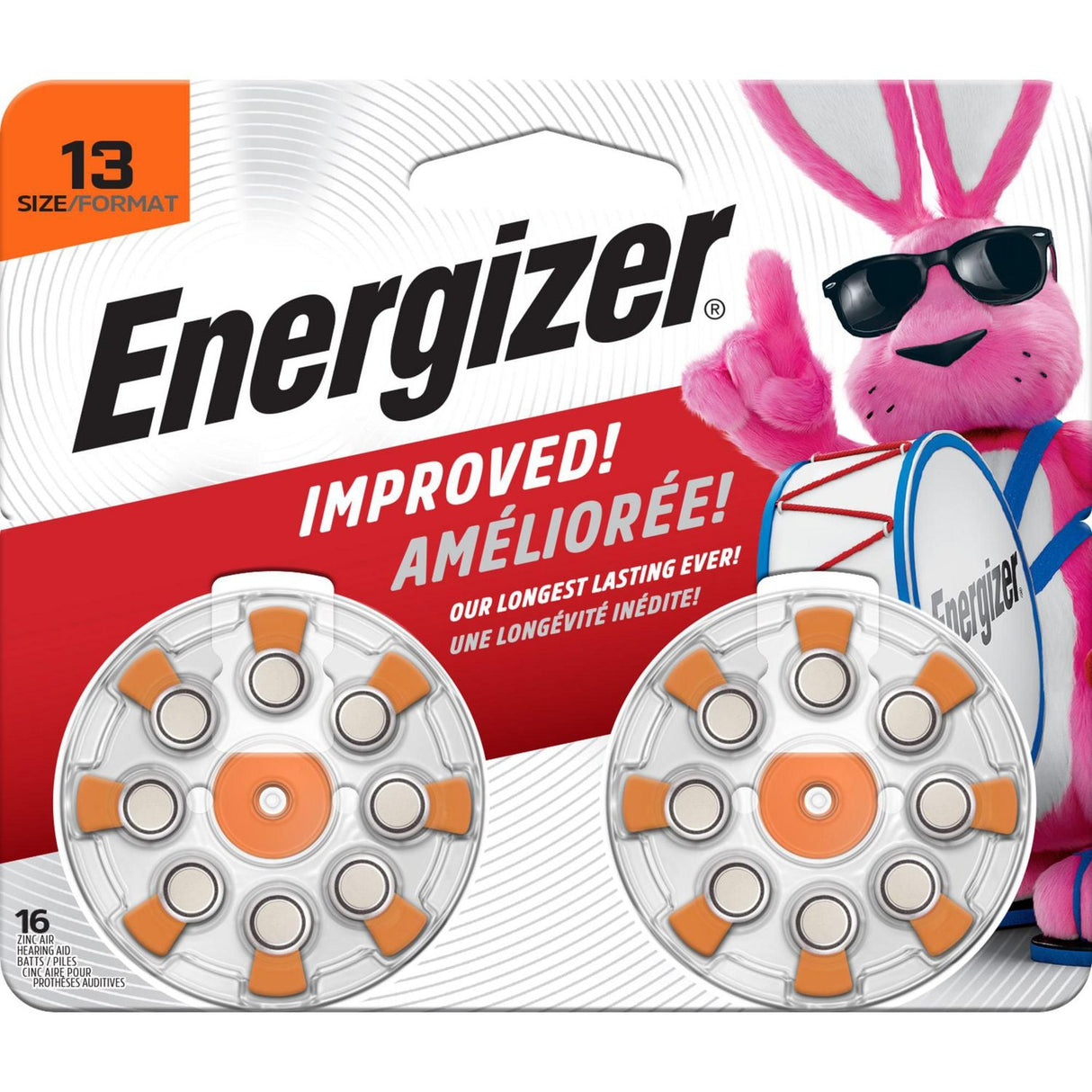Energizer EZ Turn & Lock Size 13 Hearing Aid Battery - 16 Pack