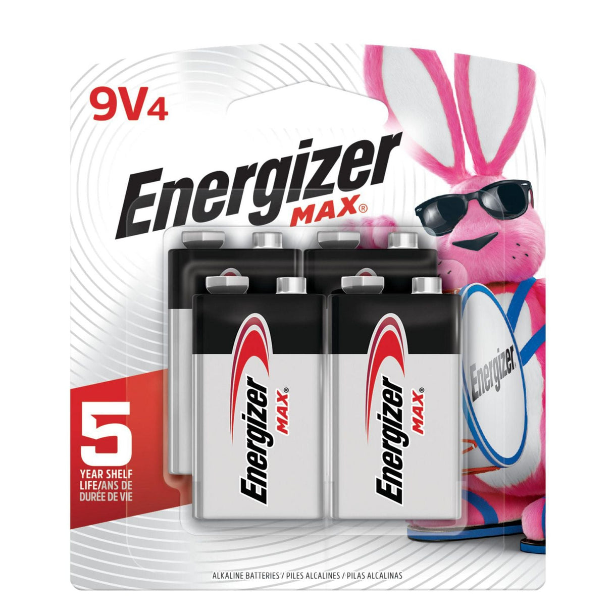 Energizer MAX 9V Family Battery - 4 Pack