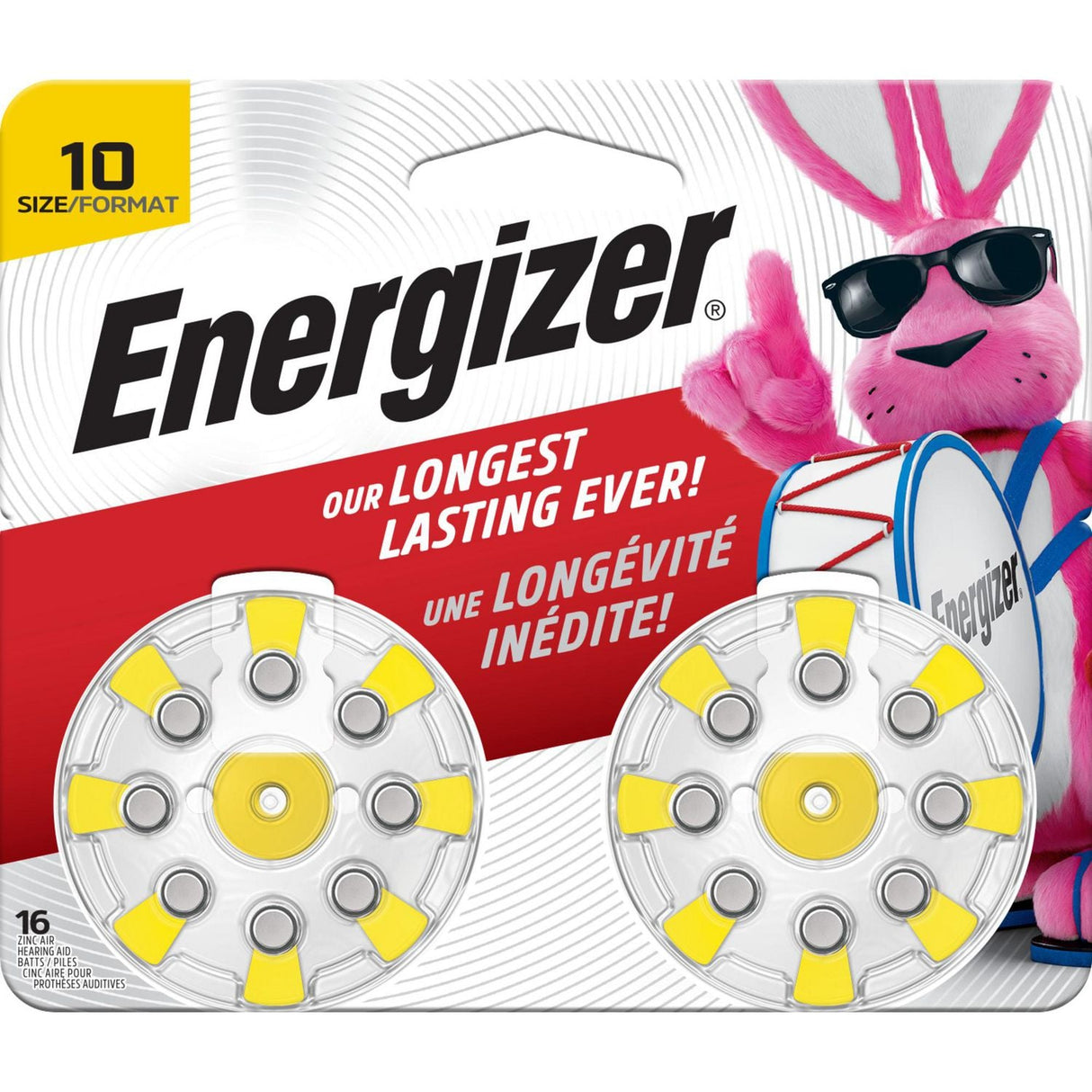 Energizer EZ Turn & Lock Size 10 Hearing Aid Battery - 16 Pack