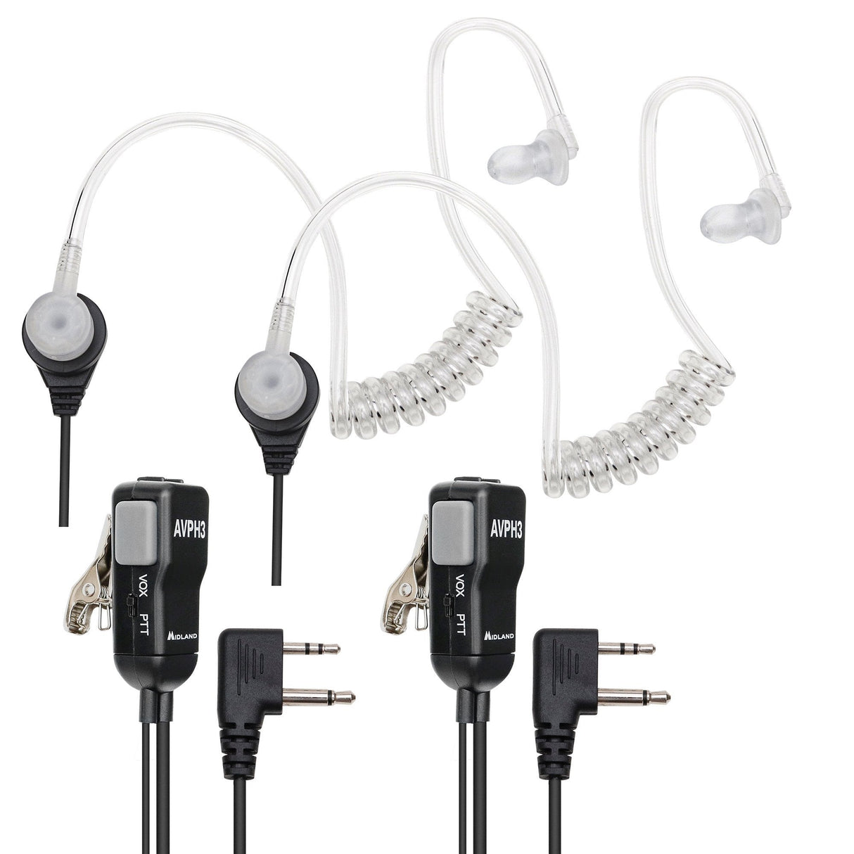Midland Surveillance Transparent Headsets