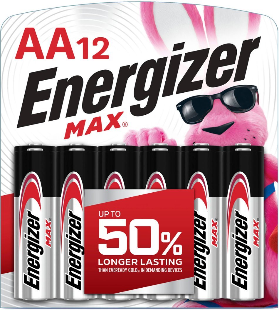 Energizer Max AA 1.5V Battery - Family 12 Pack