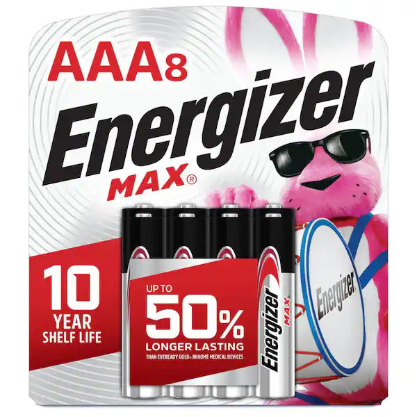 Energizer Max AAA 1.5V Battery - Family 8 Pack