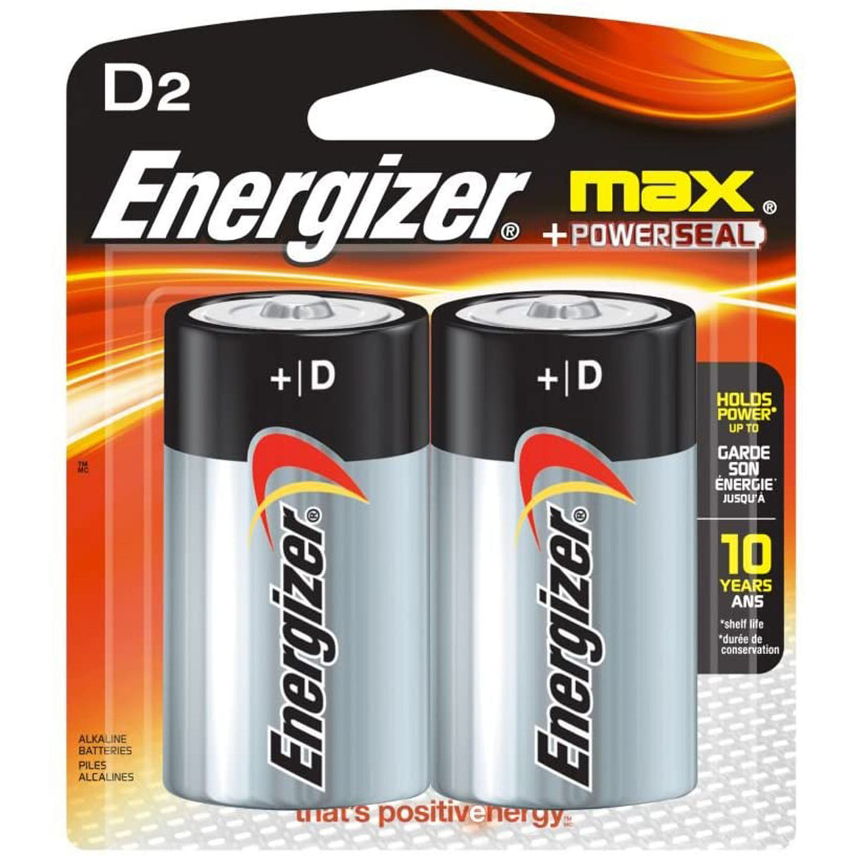 Energizer MAX D Battery - 2 Pack