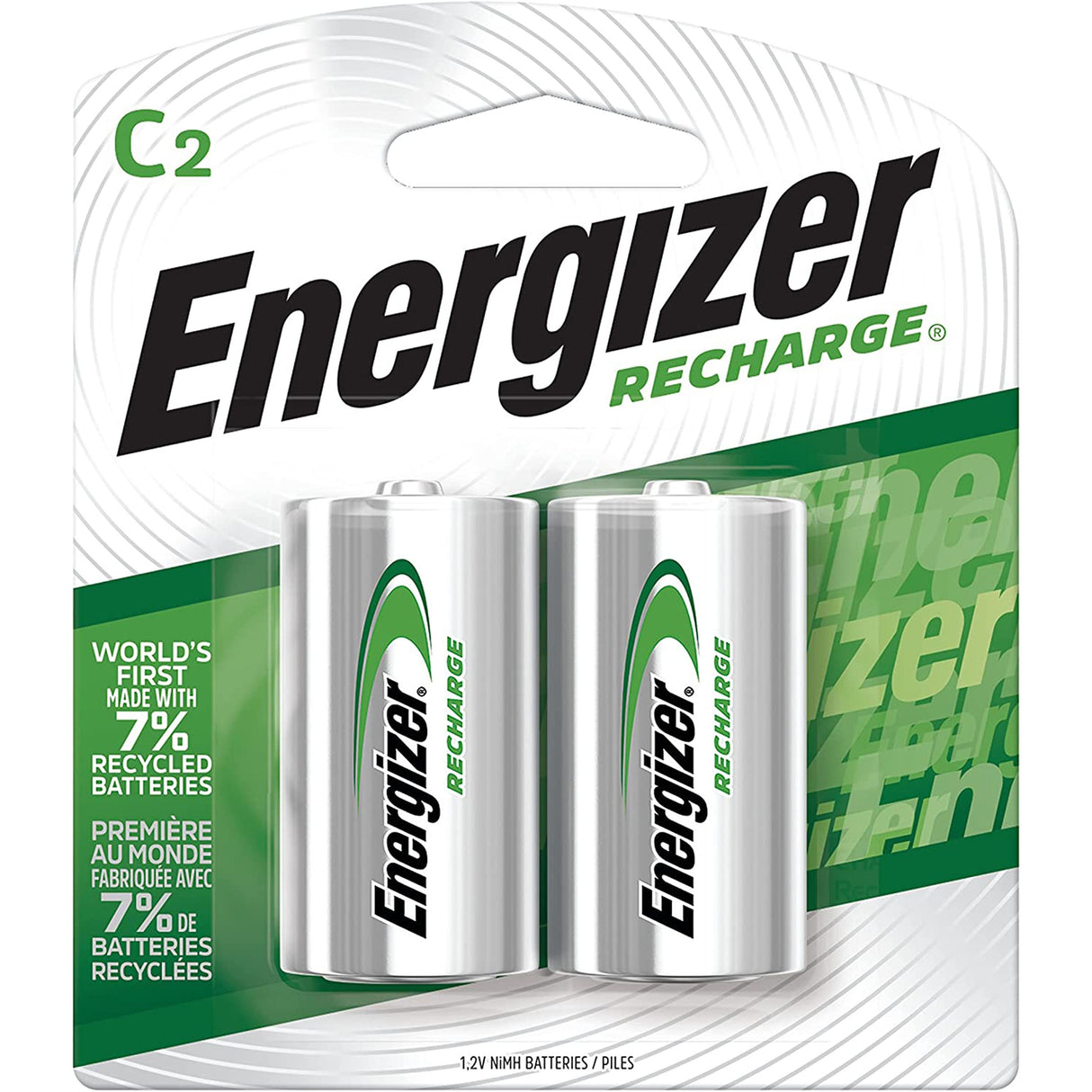 Energizer RECHARGE Batteries C - 2 Pack