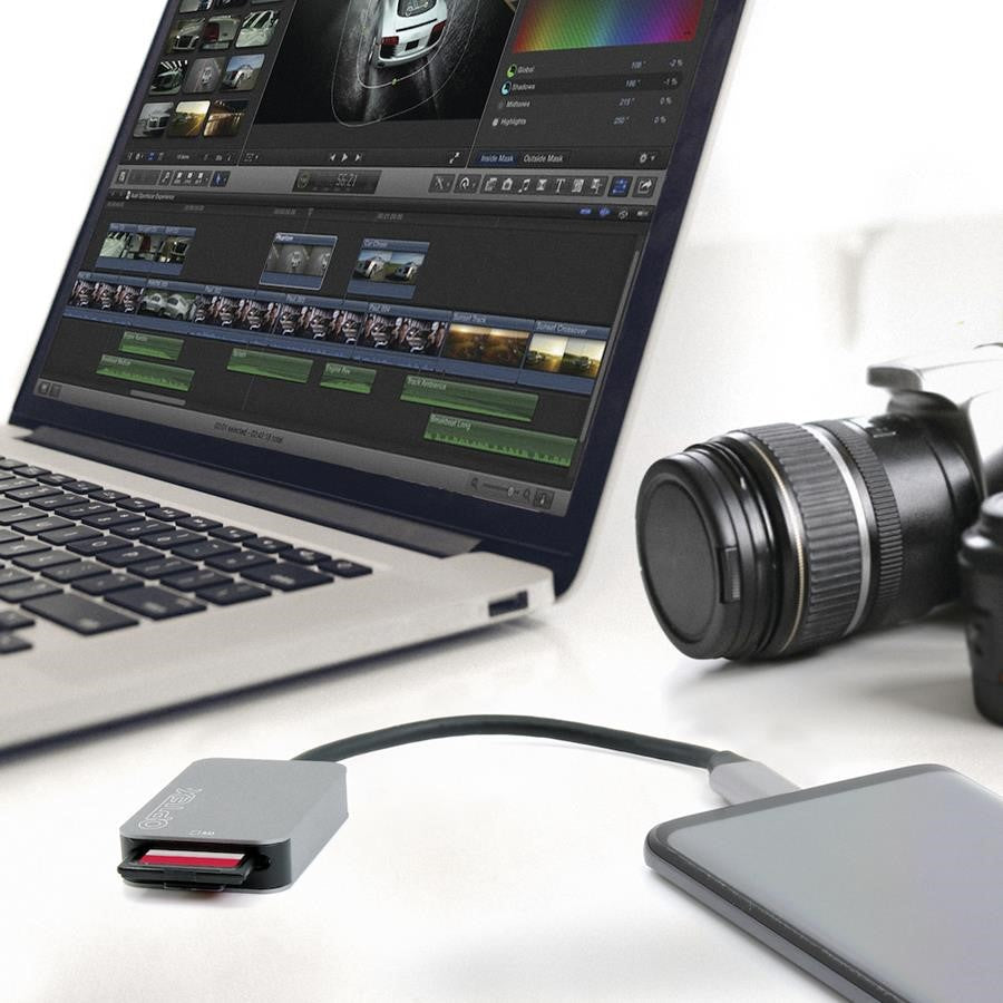 Optex UHS-II SD/MicroSD Card Reader/Writer USB-C