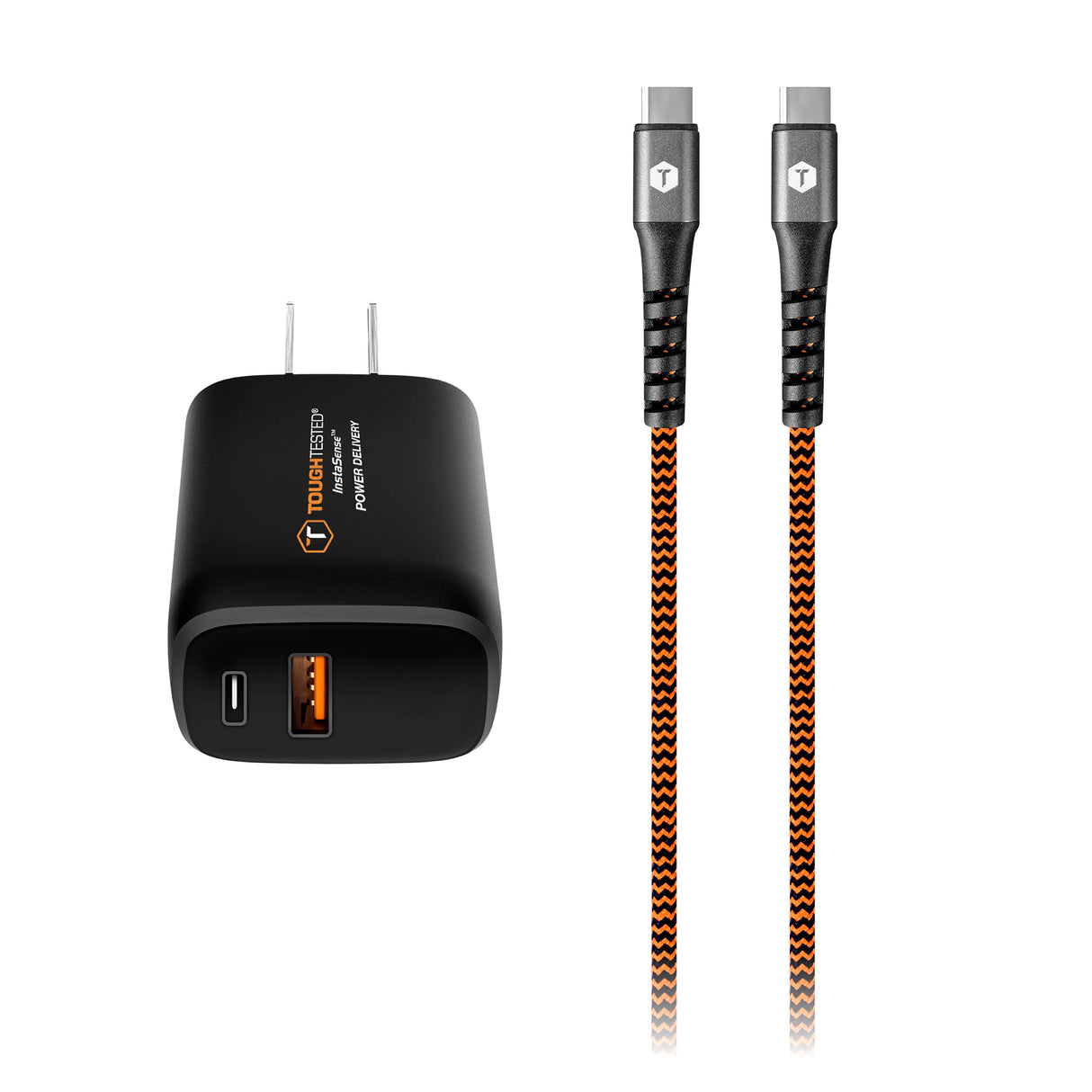 ToughTested 20w PD Type-C Car Charger Kit with 10ft USB-C Cable