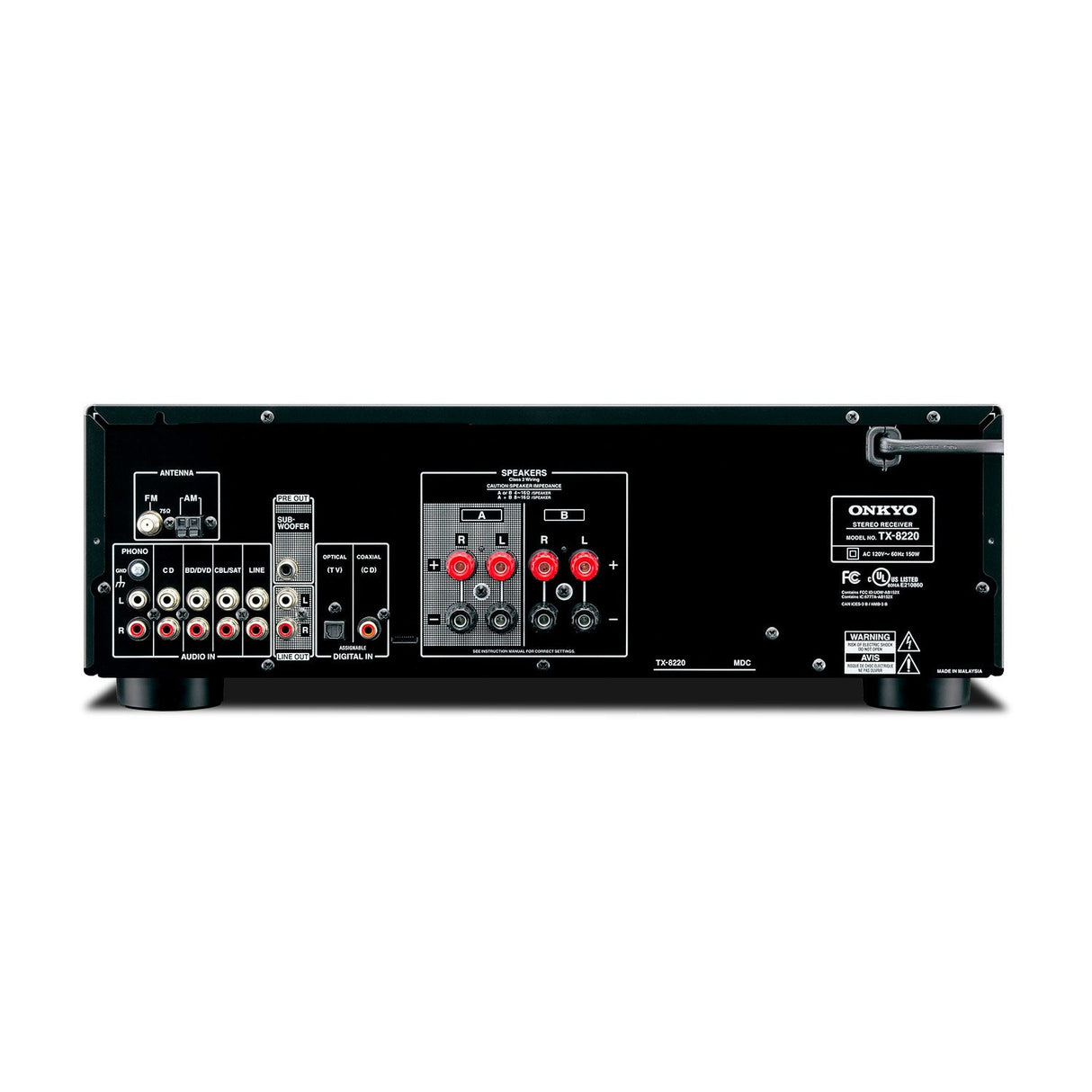 Onkyo TX-8220 Stereo Receiver with Built-In Bluetooth
