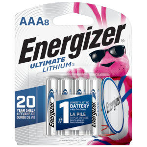 Energizer Ultimate Lithium AAA 1.5V Battery - 8 Pack