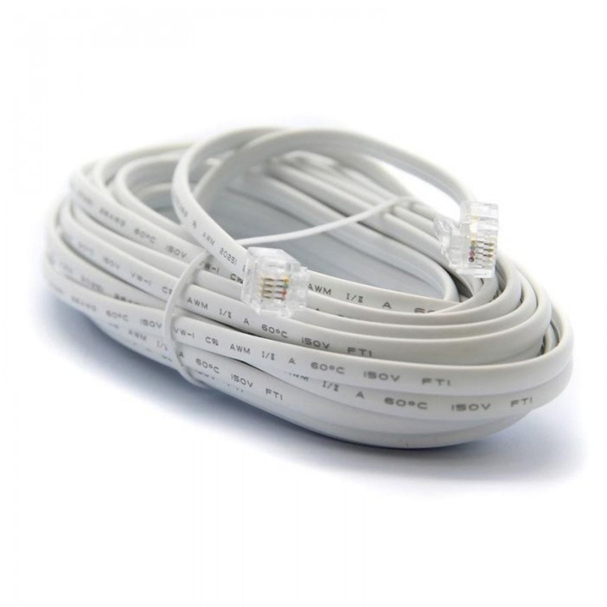 Ultralink Home Line Cord - White - 7.6m/25ft