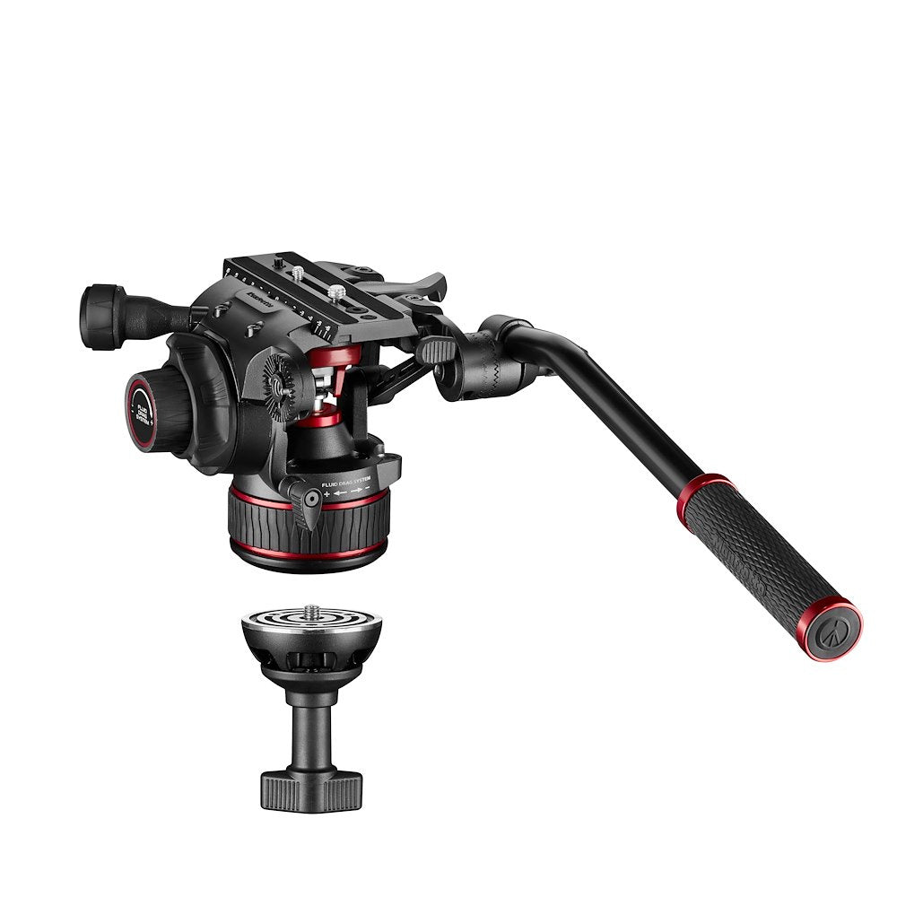 Manfrotto Nitrotech 608 Fluid Video Head & Fast Twin Leg Carbon Tripod