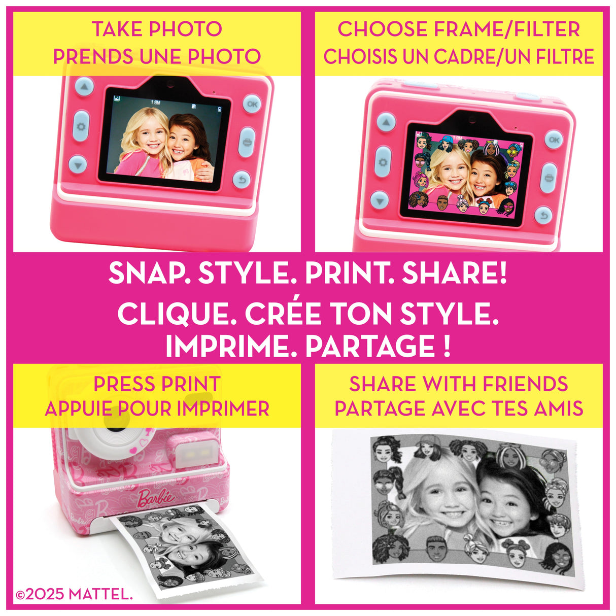 Barbie The Original Kids Printing Camera