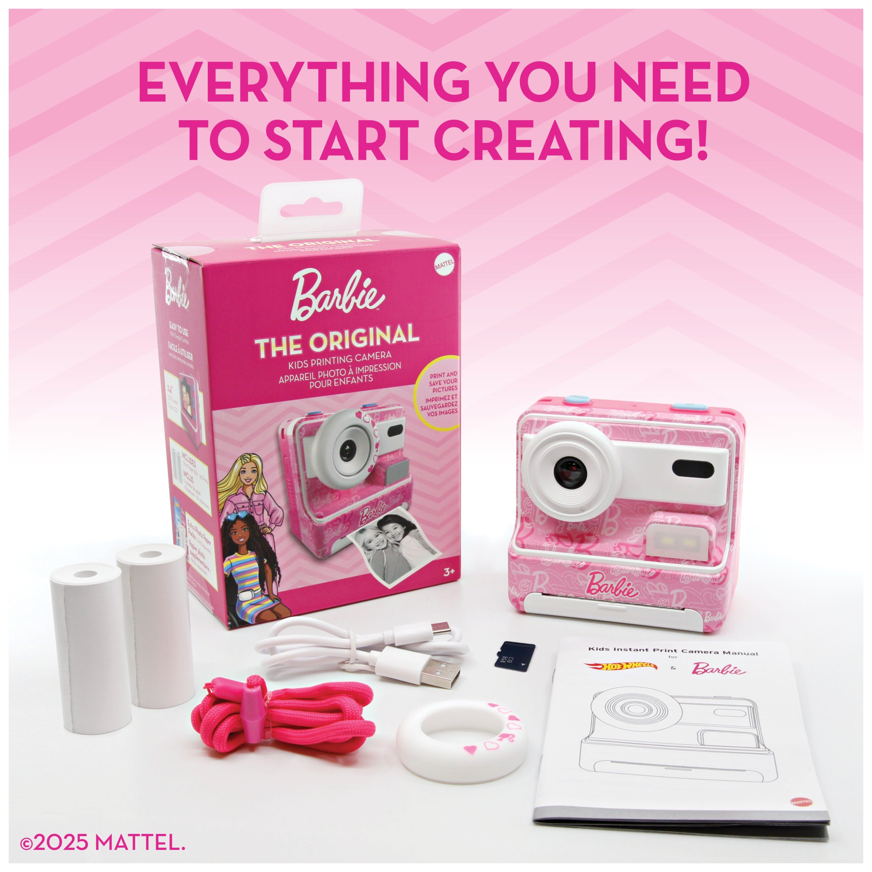 POLAROIDポラロイドカメラ　チェキ　Barbie バービー　フィルムセット Barbie The Original Kids Printing Camera – BuyIt