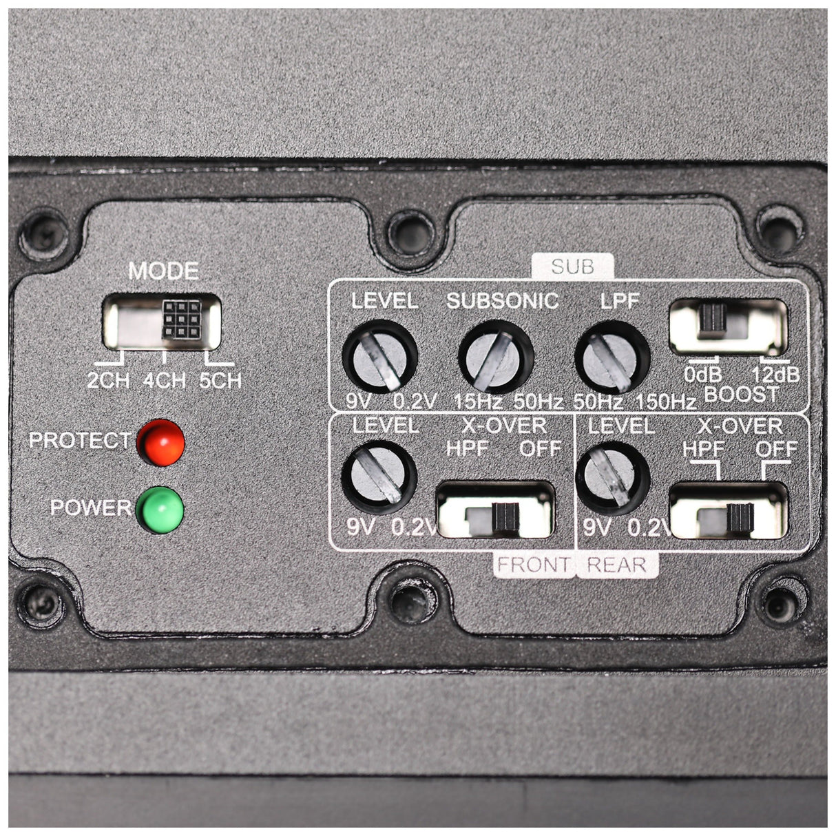 MB Quart DA2-500.5D 5 Ch Amplifier - 4 x 50W + 1 x 225W @ 2 Ohms, 4 x 35W + 1 x 150 W @ 4 Ohms
