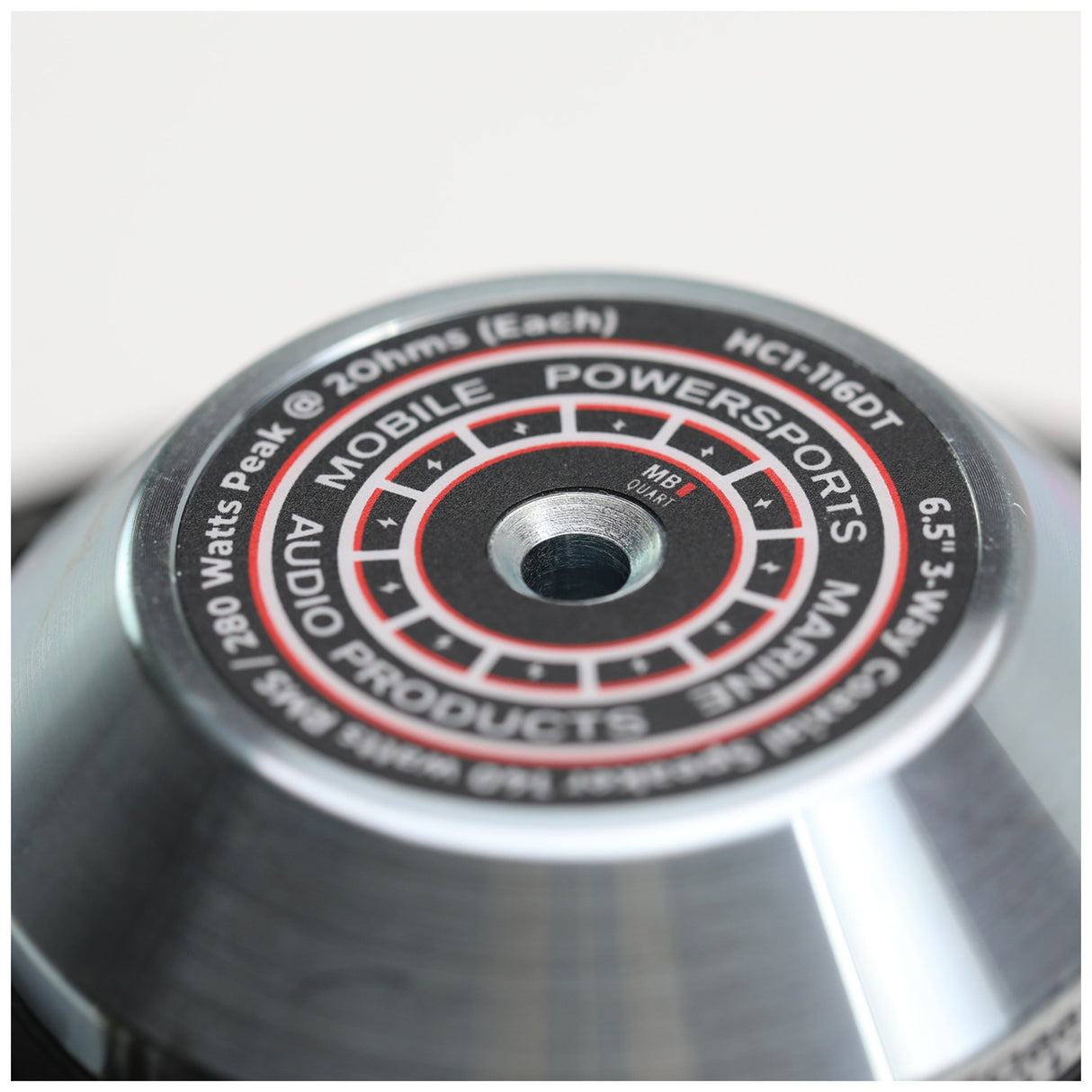 MB Quart HC1-116DT 6.5" 3-Way 2 Ohm Coaxial Speaker System for Harley-Davidson - Directly Upgrades the Front Speakers.